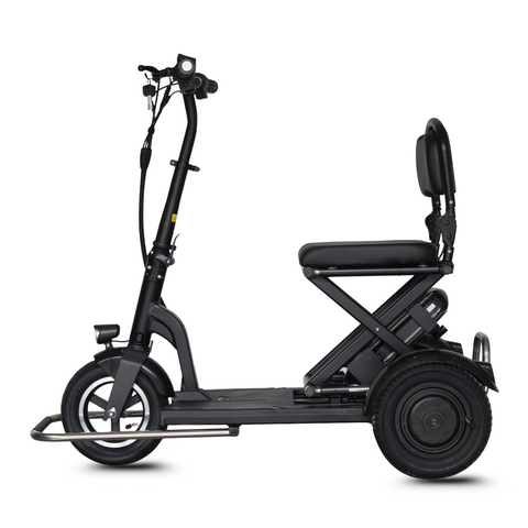 Saliekams mini elektriskais skrejritenis S2 – 3 riteņi, 300W/600W, ērta mobilitāte senioriem un personām ar kustību traucējumiem