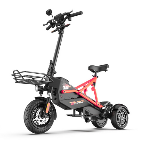 Patinete eléctrico de 3 ruedas con asiento 1000W modelo F2