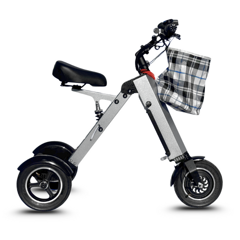 Mini sulankstomas triratis paspirtukas ES-35 PMR ir senjorams – itin lengvas triratis