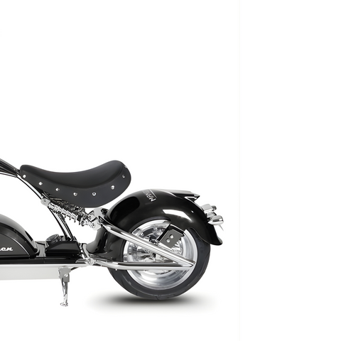 Elektrisk Mangosteen-scooter med sæde City Coco M1PS – kromramme & dobbelt motorisering
