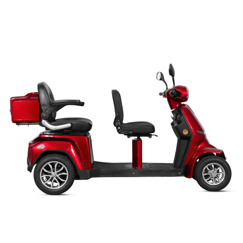 Elektrisk 4-hjuls scooter Rider 1000W 2 seter – for bevegelseshemmede og eldre