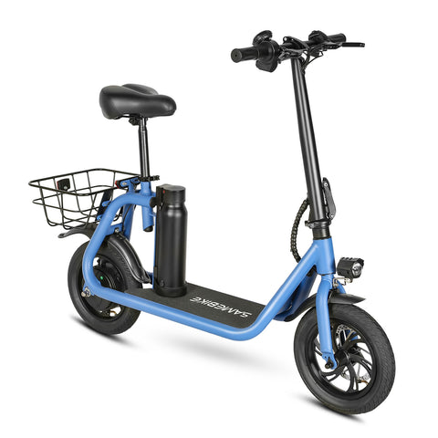 C01 foldable electric mini scooter with seat, removable battery