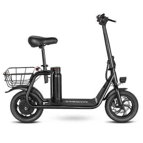 C01 foldable electric mini scooter with seat, removable battery