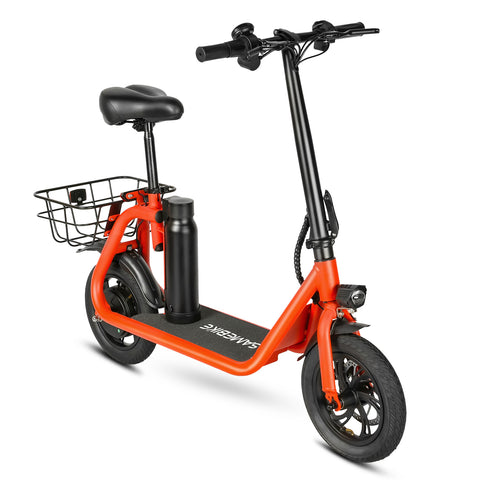 C01 foldable electric mini scooter with seat, removable battery