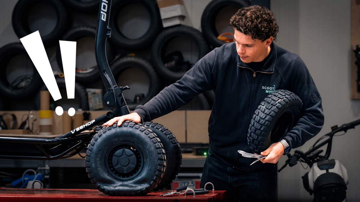 Comment remplacer un pneu tubeless sur la trottinette