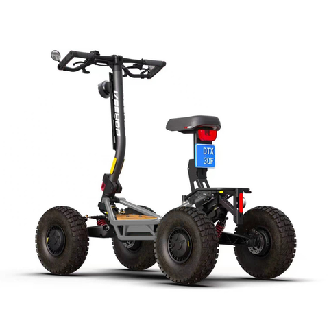 Trottinette VEEHOP tout terrain à 4 roues motrices avec selle pliable 3200w / 6400w 40ah