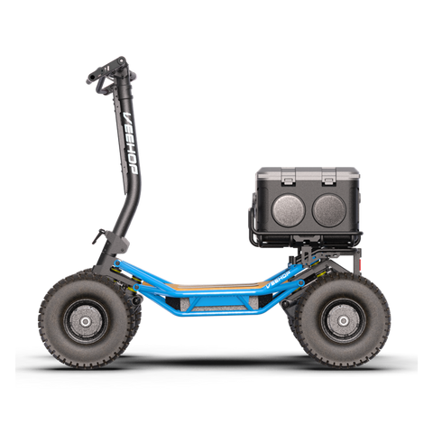 Trottinette VEEHOP tout terrain à 4 roues motrices avec selle pliable 3200w / 6400w 40ah