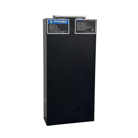 بطارية ليثيوم 60V 20ah مع مقبض + صندوق فولاذي للدراجات الكهربائية سيتيكو وشوبر