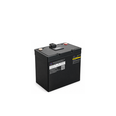 Batterie lithium 12V 50Ah avec écran LCD et poignées rabattables
