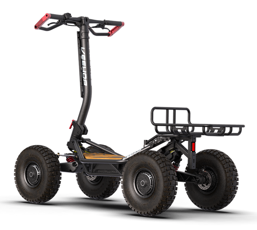 Trottinette VEEHOP tout terrain à 4 roues motrices avec selle pliable ...