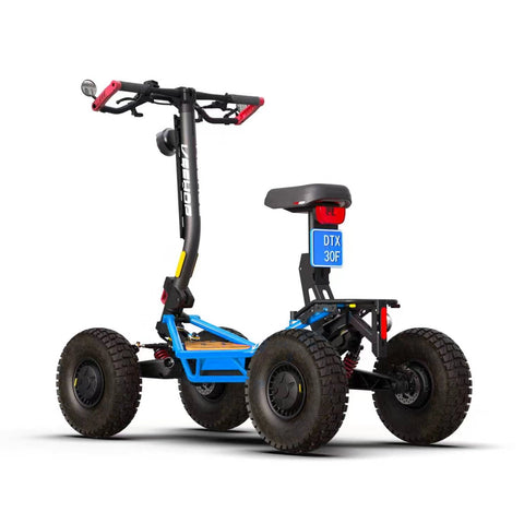 Trottinette VEEHOP tout terrain à 4 roues motrices avec selle pliable 3200w / 6400w 40ah