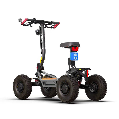 Trottinette VEEHOP tout terrain à 4 roues motrices avec selle pliable 3200w / 6400w 40ah
