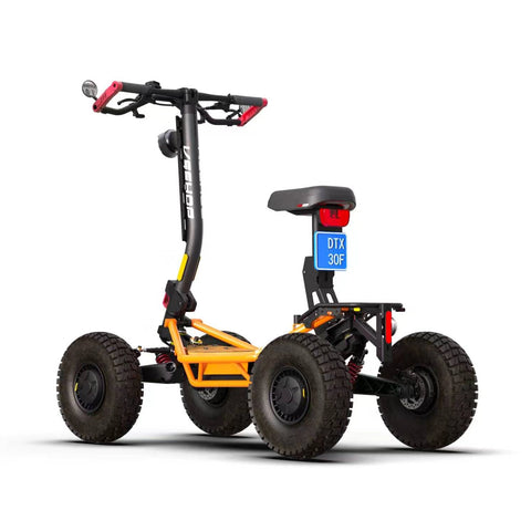 Trottinette VEEHOP tout terrain à 4 roues motrices avec selle pliable 3200w / 6400w 40ah