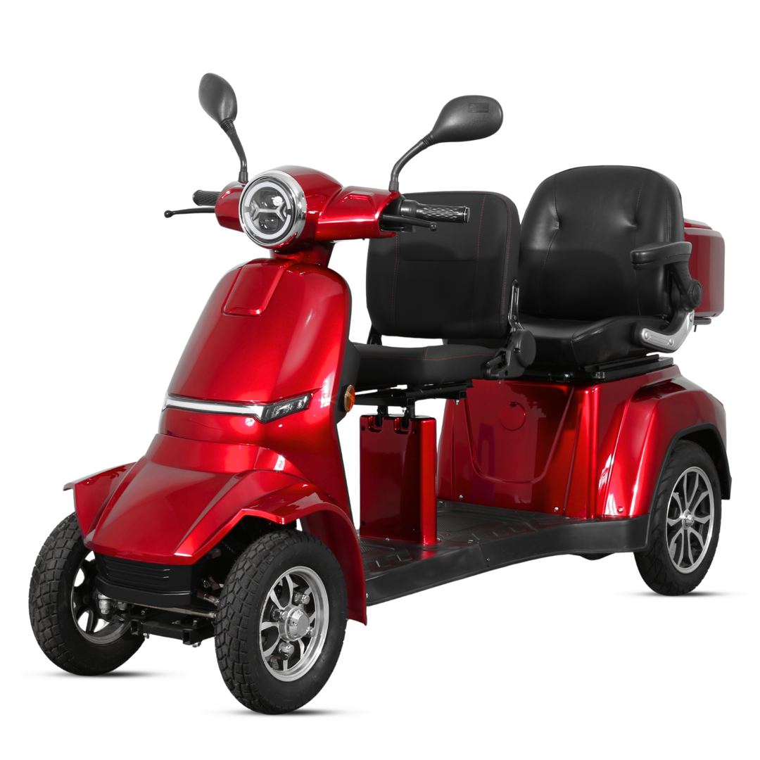 Scooter elétrico de 4 rodas Rider 1000W 2 lugares – para pessoas com m ...
