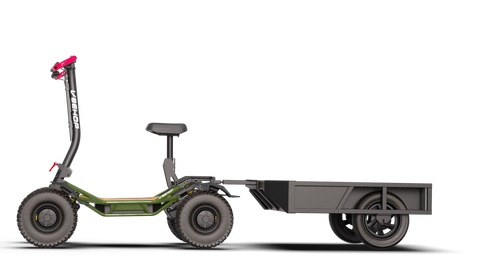 Trottinette VEEHOP tout terrain à 4 roues motrices avec selle pliable 3200w / 6400w 40ah