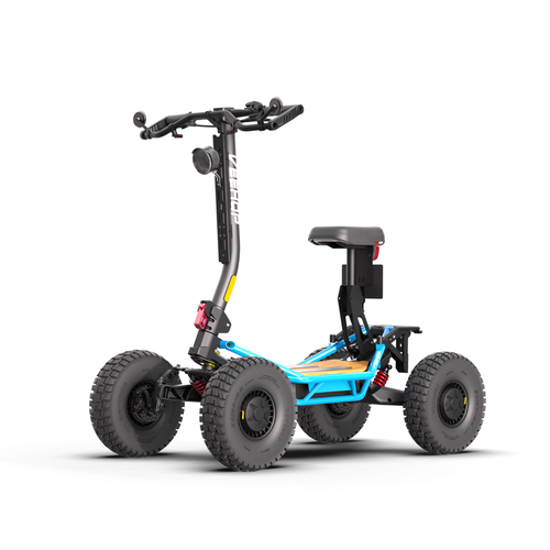 Trottinette VEEHOP tout terrain à 4 roues motrices avec selle pliable 3200w / 6400w 40ah