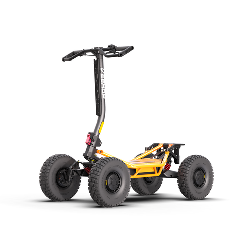 Trottinette électrique tout-terrain Veehop non homologuée orange sans éclairage ni siège