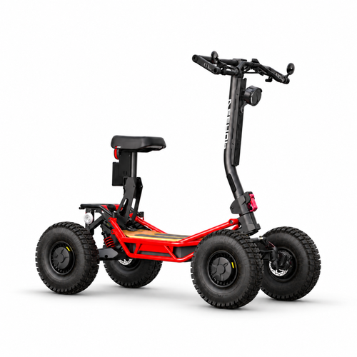 Trottinette VEEHOP tout terrain à 4 roues motrices avec selle pliable 3200w / 6400w 40ah