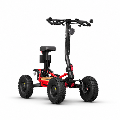 Trottinette VEEHOP tout terrain à 4 roues motrices avec selle pliable 3200w / 6400w 40ah