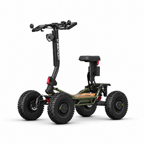 Trottinette électrique Veehop à 4 roues motrices rouge et noire
Trottinette Veehop électrique tout-terrain à quatre roues
Vue avant de la trottinette électrique Veehop 4 roues motrices
Vue arrière de la trottinette électrique Veehop avec siège
Vue latérale de la trottinette électrique Veehop tout-terrain
Trottinette électrique Veehop équipée de pneus tout-terrain
Trottinette Veehop 4 roues motrices avec siège et guidon
Trottinette électrique Veehop avec gros pneus à crampons
Trottinette Veehop homologuée po