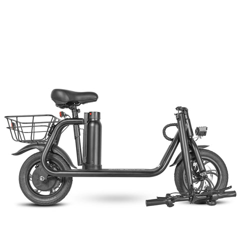 Draisienne mini trottinette électrique pliable avec selle , batterie amovible, modèle C01