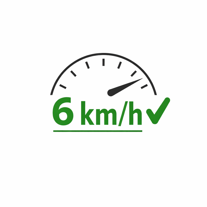 ES-10 ribojimas - 6 km/h
