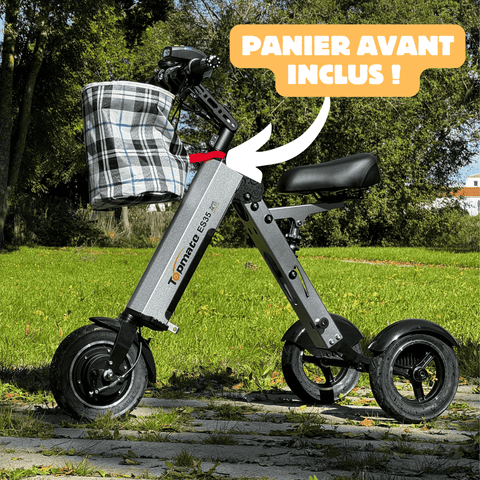 Mini scooter 3 roues pliable pour PMR et seniors ultra léger ES-35