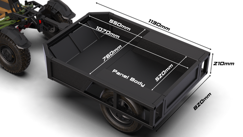 Remorque utilitaire pour trottinette 4WD Veehop