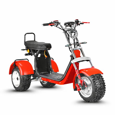 scooter 3 roues CP-7.0 orange pneus cross