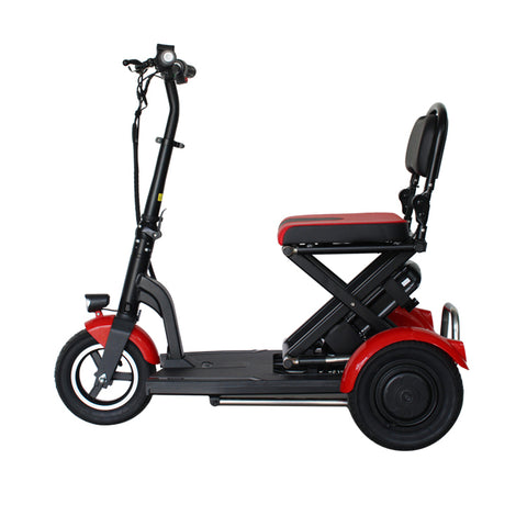 Trottinette électrique avec siège pour adulte, tricycles, 3 roues