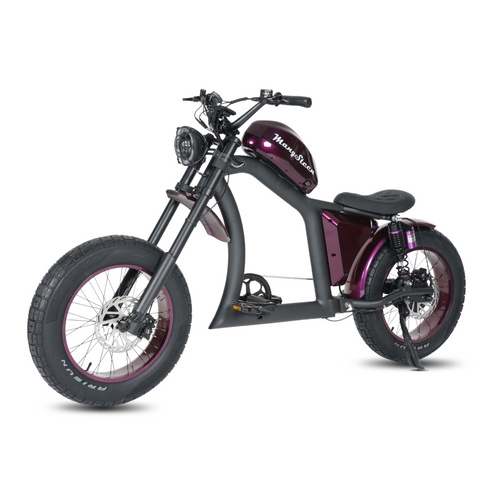 elektrofahrrad chopper Mangosteen FT-02 FatBike Elektrofahrrad im Chopper-Stil – Scoot Motion